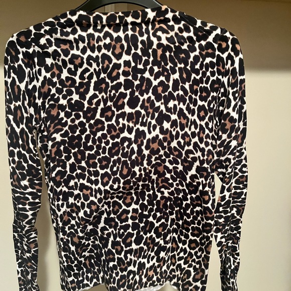 J. Crew Animal Print Knit Top - Picture 2 of 3